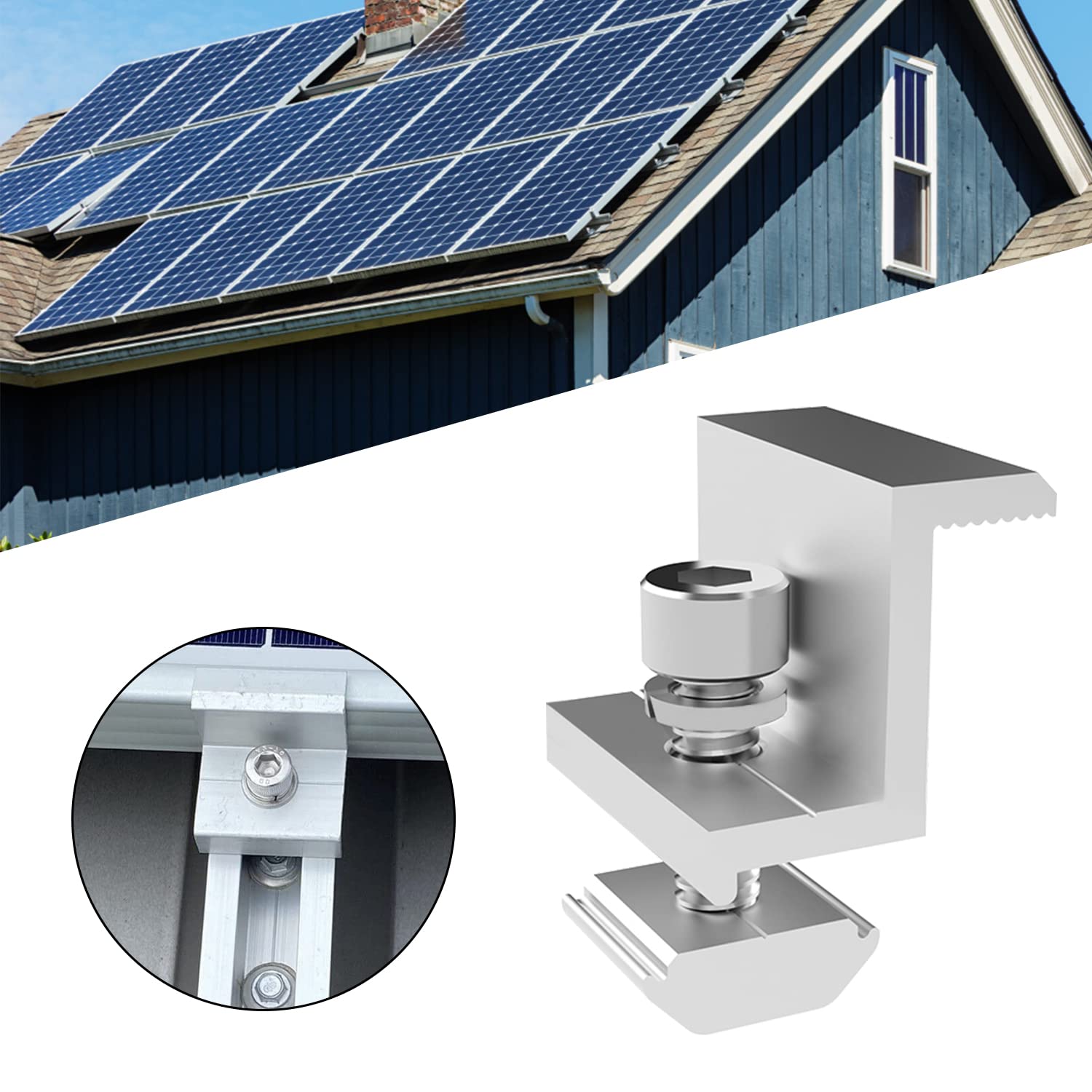 Factory Supply Adjustable Ground Solar Panels Mounting Brackets For Solar Energy System Wall Mount - Tile Roof, Solar Bracket