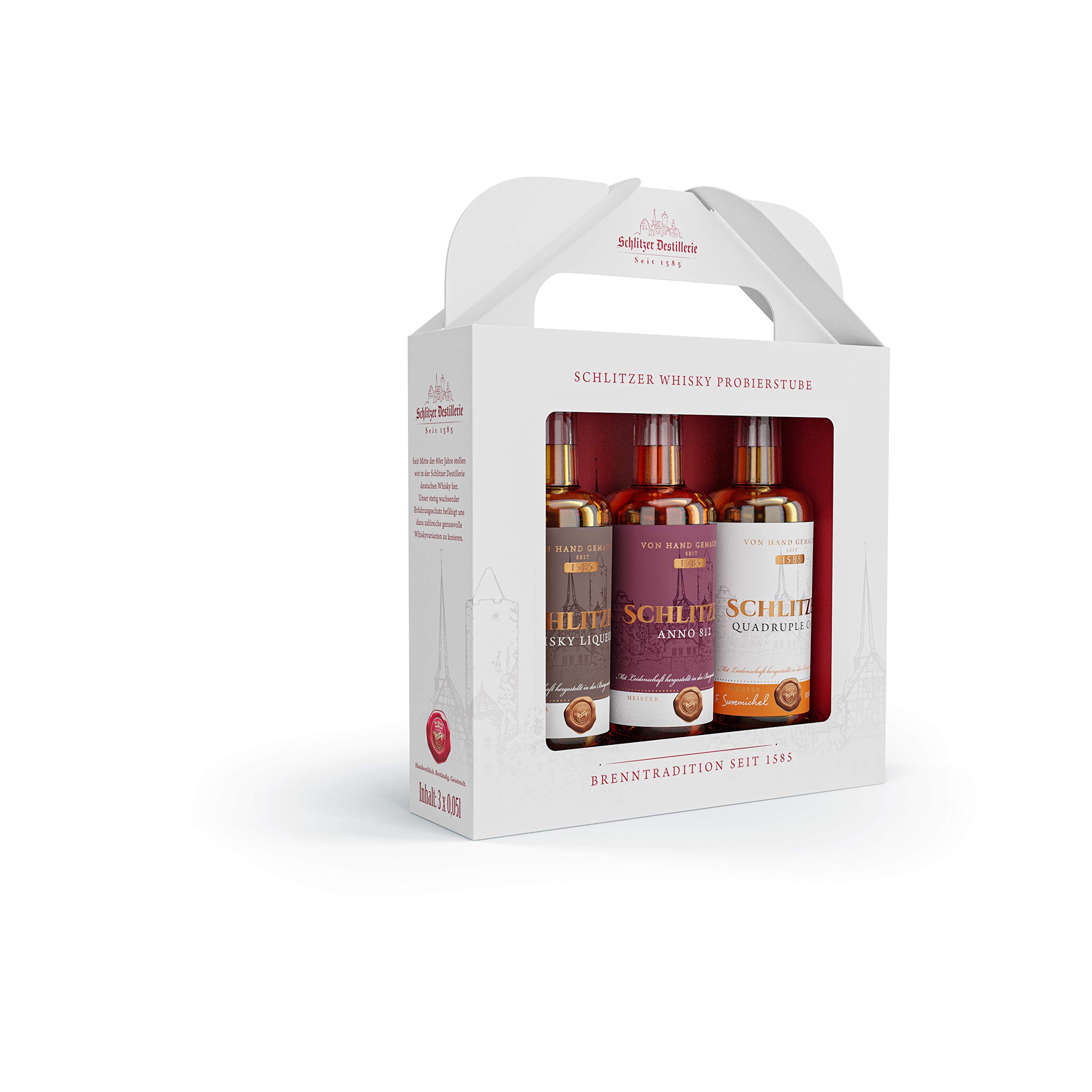 Schlitzer Whisky Tasting Varianten Geschenkbox (3x 0,05L)