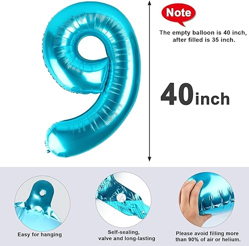 Vista 991 de Globos de números 0 de 40 pulgadas, globos negros de números para números 10, 20, 30, 40, 50, 60, 70, 80, 90, 100, globos de números 10, 20, 30, 40