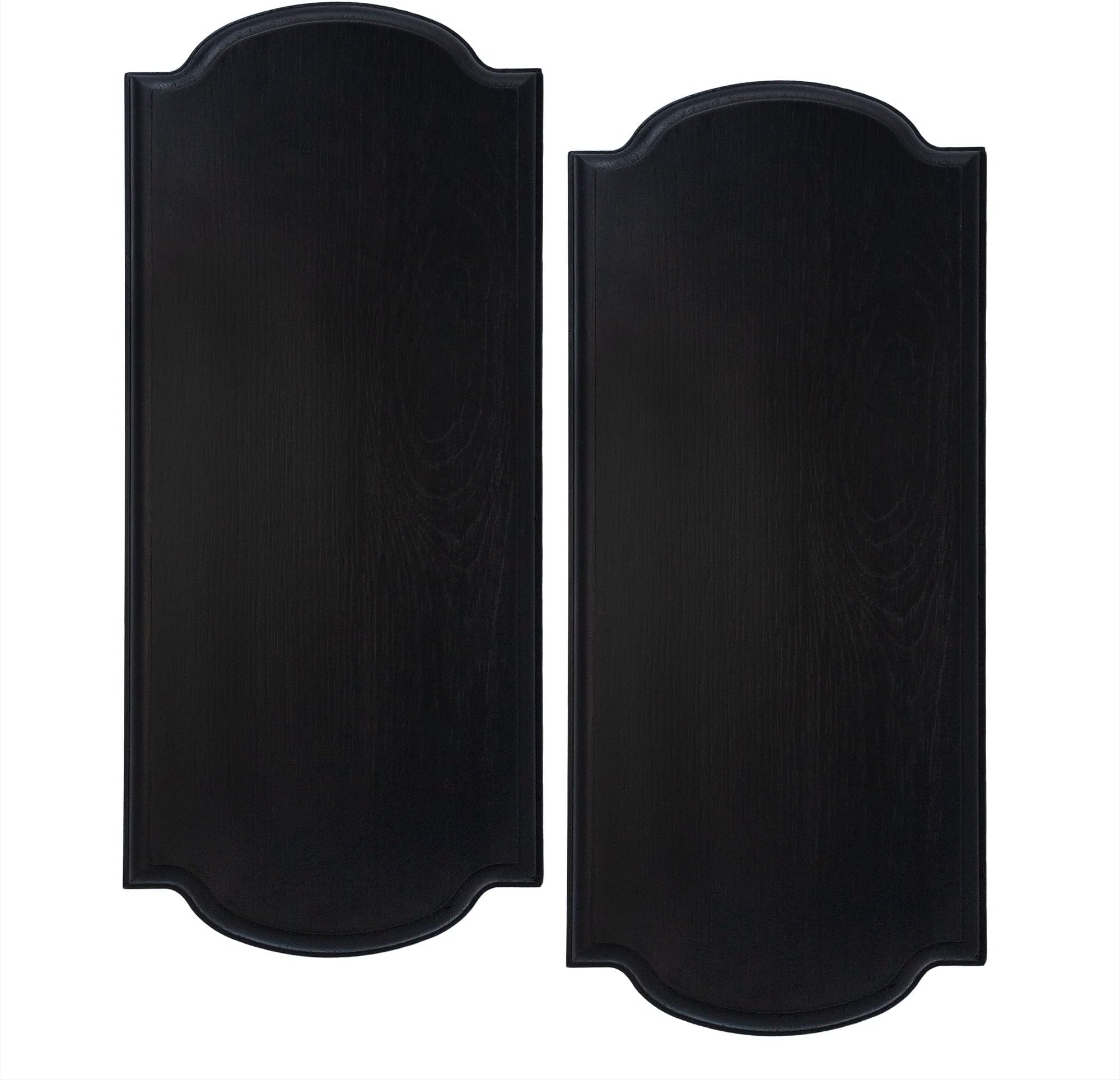 Darware Innkeeper Wooden Signs (2-Pack, Black); 14 x 6 Inch Unpainted Blank Signboards for DIY Arts & Crafts Home Decor