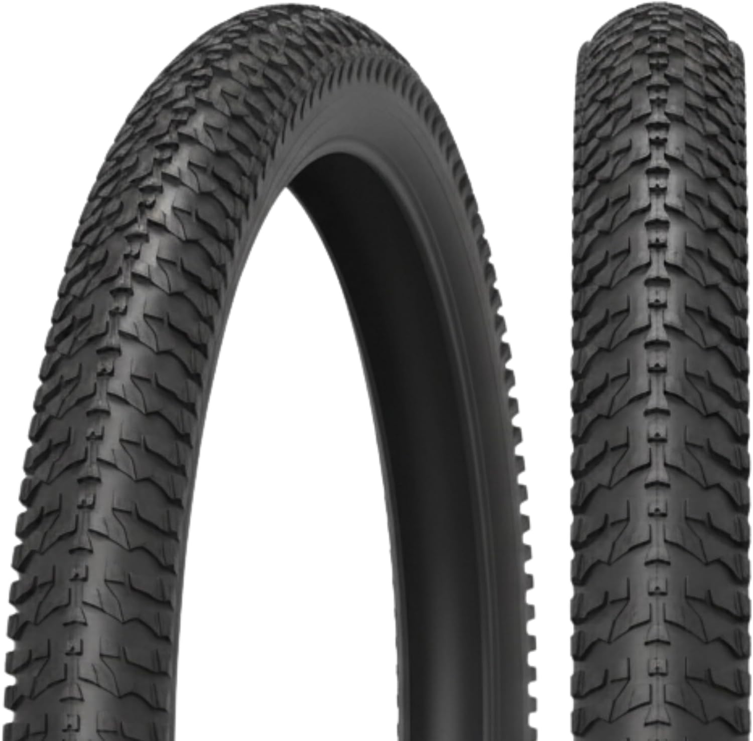 Fincci Pair 20x1.95 Bike Tire - Foldable MTB 20 inch Bike Tire, 53-406 - 30 TPI - Black Knobby Bike Tires 20" for Mountain & Folding & Electric, Tricycle Bikes - BMX Trike 20 for Adult & Kids & Teen