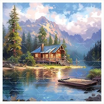 Mountain Cabin     - DIY Lake House     7.88x7.87