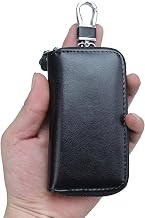 Leather Keyring for Men and Women, Leather Keychain, Purse Keychain, Unisex Wallet Car Key Wallet with 6 Hooks