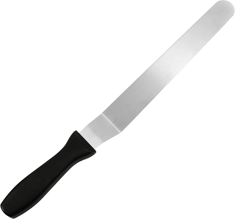 Espátula acodada de acero inoxidable SPAT-10OS, 10 pulgadas