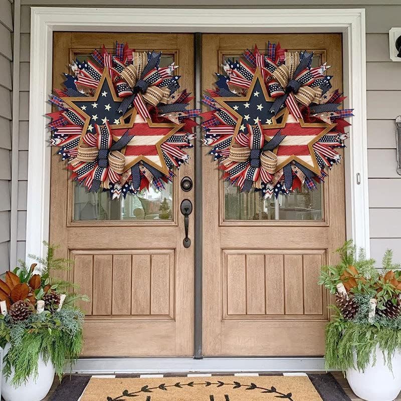 Brave Wings Wreath 4th Of July Wreaths For Front Door, Summer Patriotic ...