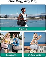 BAGSMART Sporttas voor dames, lichte reistas met schoenenvak, weekender met nat vak, work out yoga draagtas, Donkerblauw, 46 x 20 x 27 cm