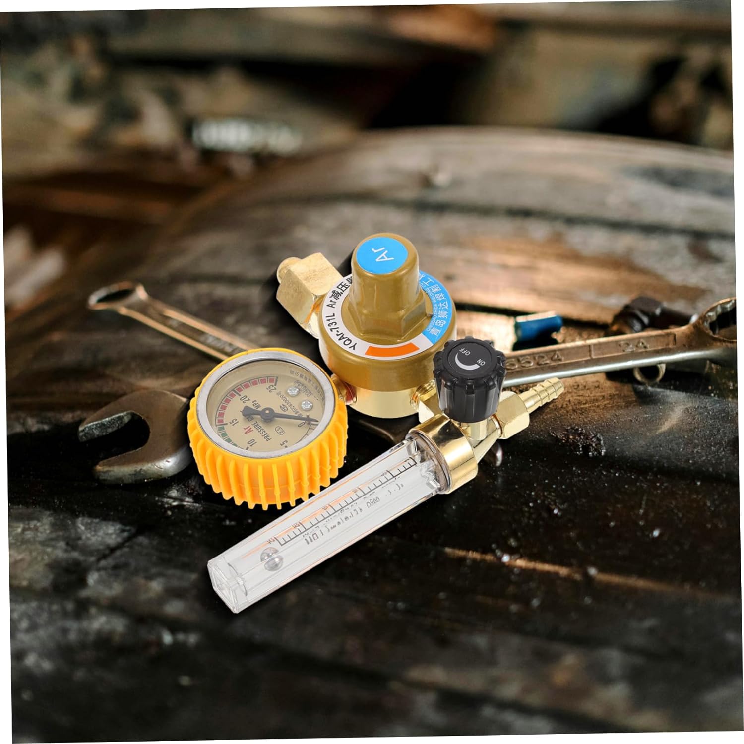 Argon Gas Regulator Pressure Gauge Fall Design for Convenient Monitoring User-Friendly Argon Flow for Welding Applications