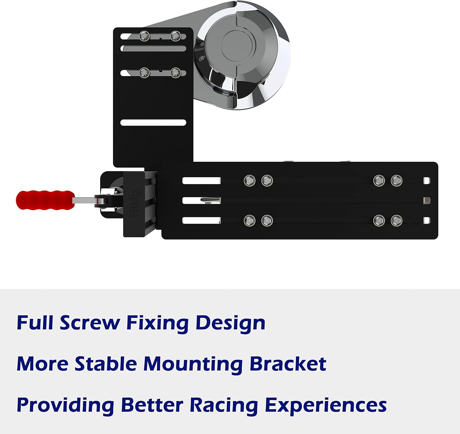 Hikig Desk Mount For Racing Sim Shifter & Handbrake Compatible With Logitech G Driving Force Shifter, Thrustmaster TH8A Shifter & Thrustmaster TSS Handbrake - Racing Sim Shifter/Handbrake Desk Mount