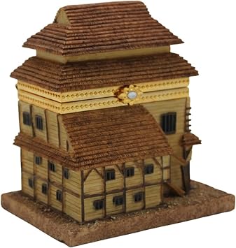Majestic Giftware Musical Jewelry Box for Women RM-UR-99055-M | 5x3x4 Wooden Jewelry Case & Organizer With Design of Synagogue | Ideal Jewelry Organizer for Gifts & Keepsakes