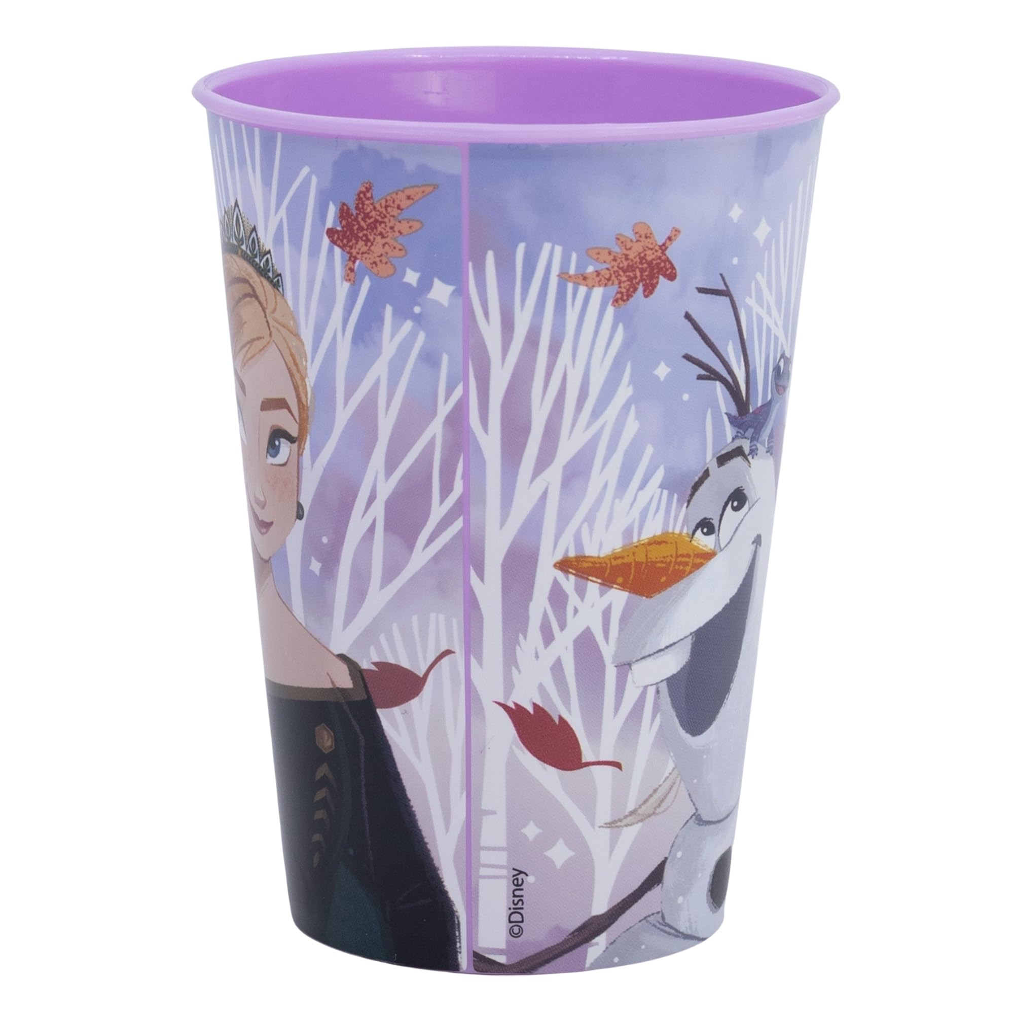 STOR Frozen Reusable Plastic Cup 260 ml, Purple - Image 2