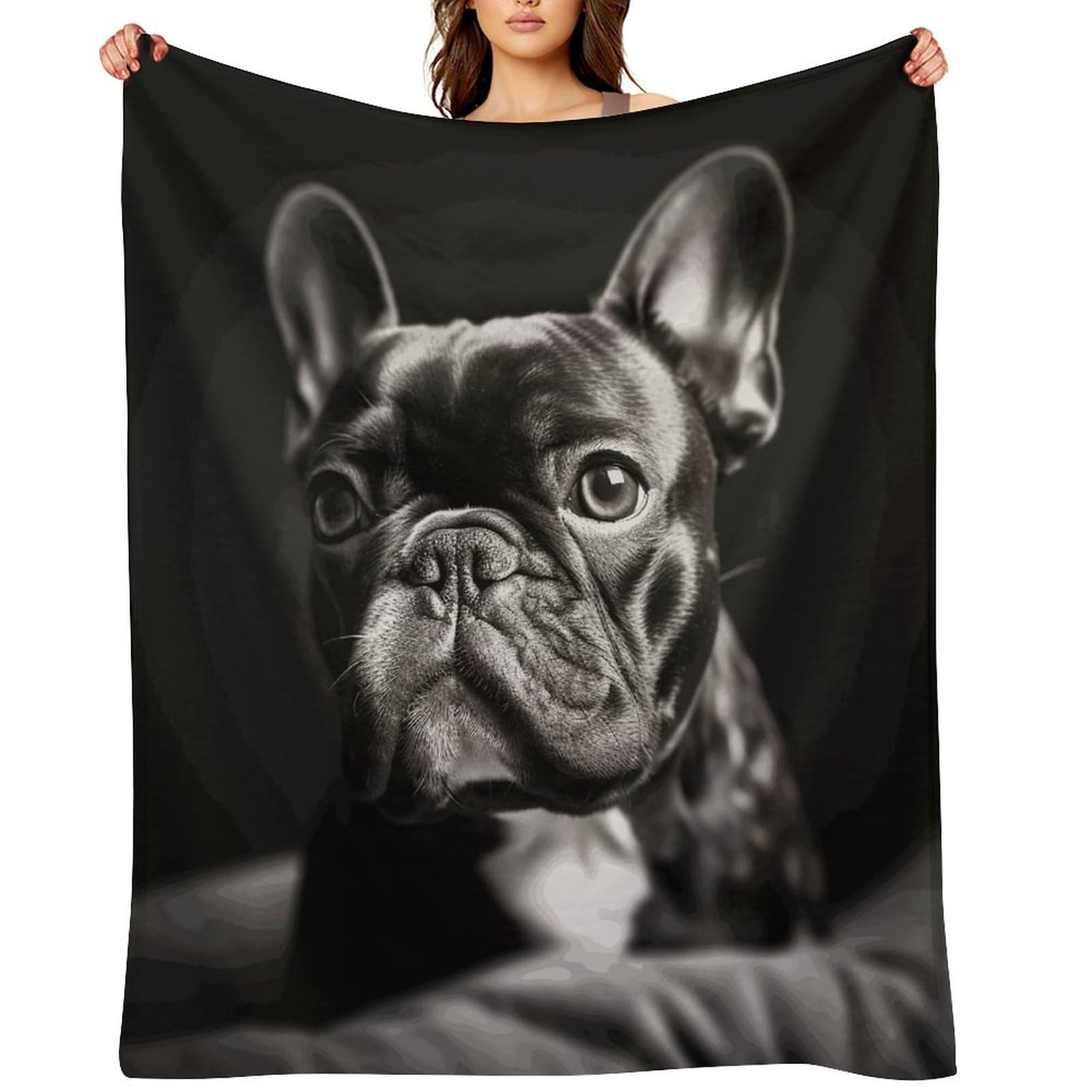Fekiloot Style French Bulldog4 Throw Blankets Camping Blanket40 X50