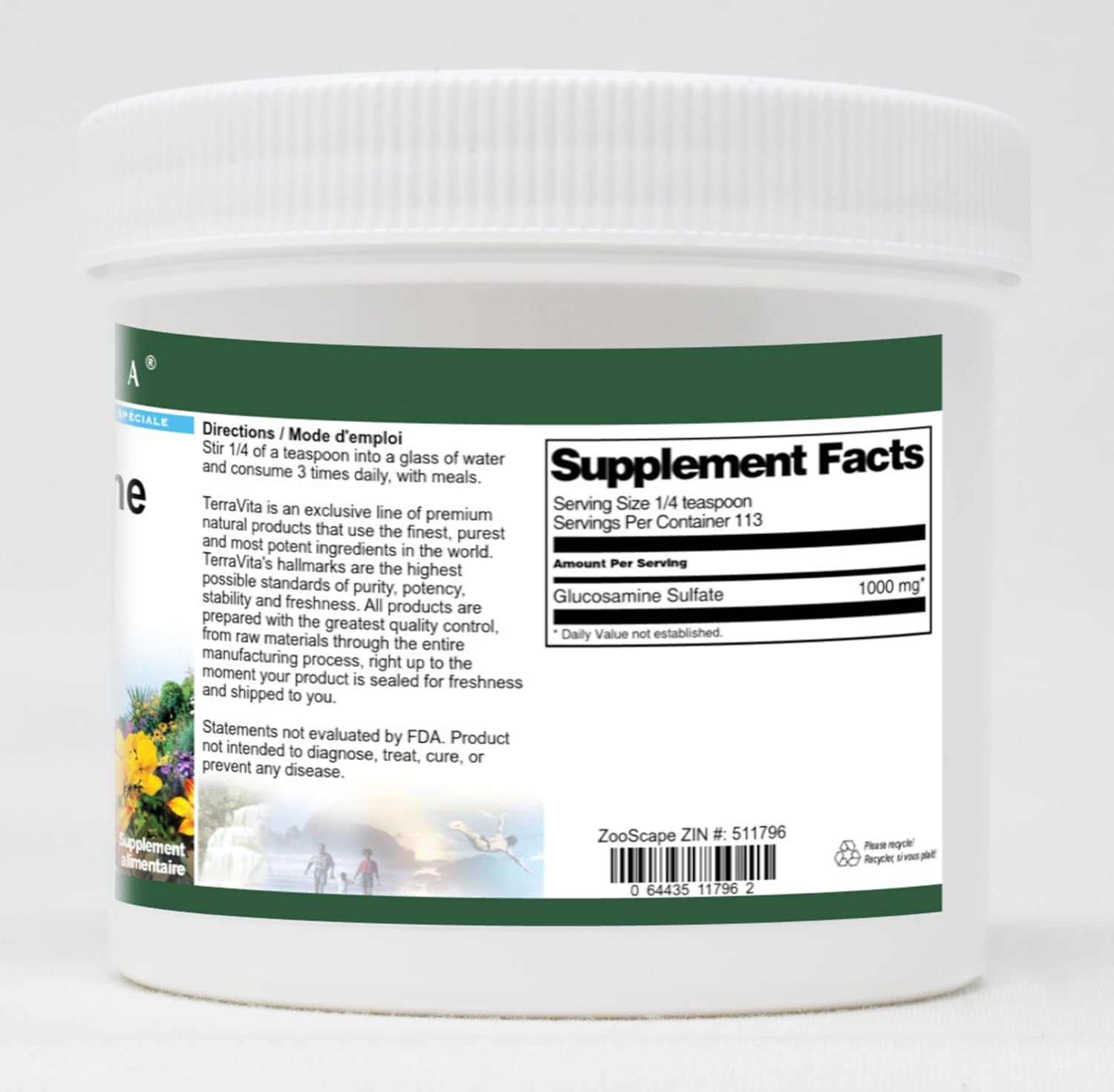 Glucosamine Sulfate Powder (4 oz, ZIN: 511796) - 3 Pack