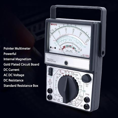 Eujgoov Pointer Multimeter MF47C: Anti Burning, Compact & Portable