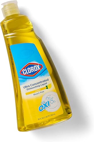 Miniatura 7 de Clorox Jabón líquido ultra concentrado para lavar platos con oxi, aroma fresco, jabón para lavar platos de cocina sin blanqueador para limpiar