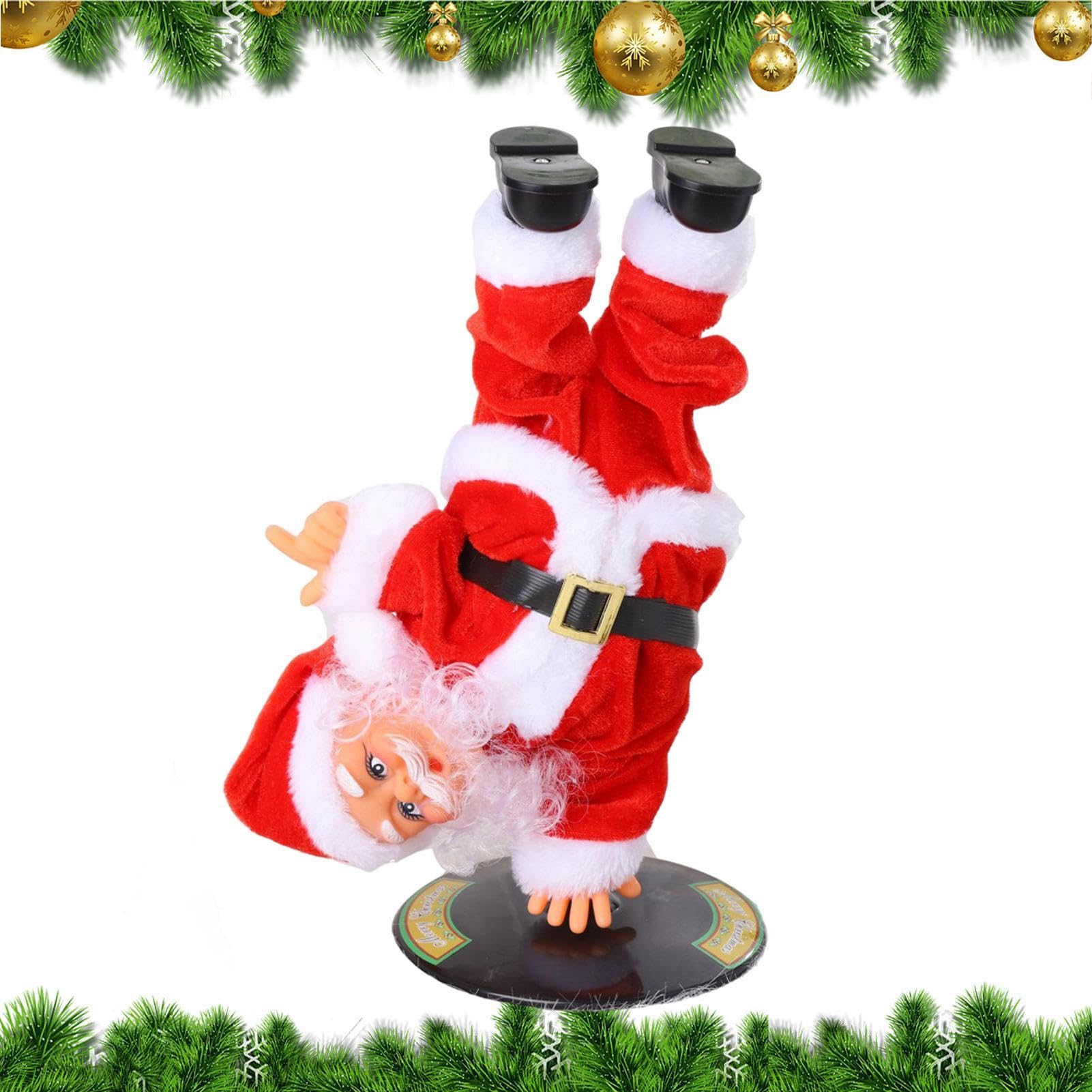 Statue de Père Noël en tissu automate de Noël mécanique