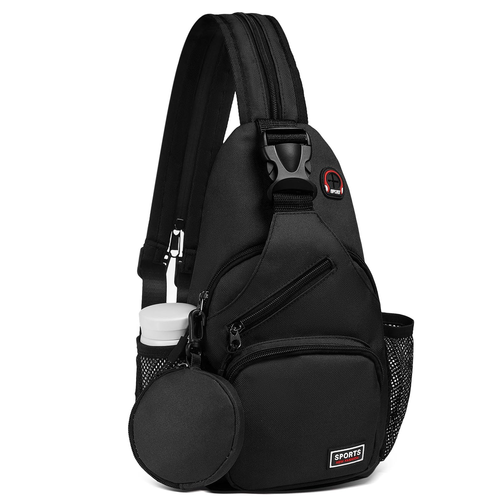 Borsa a tracolla convertibile con tasca portamonete, mini zaino a tracolla con jack per cuffie