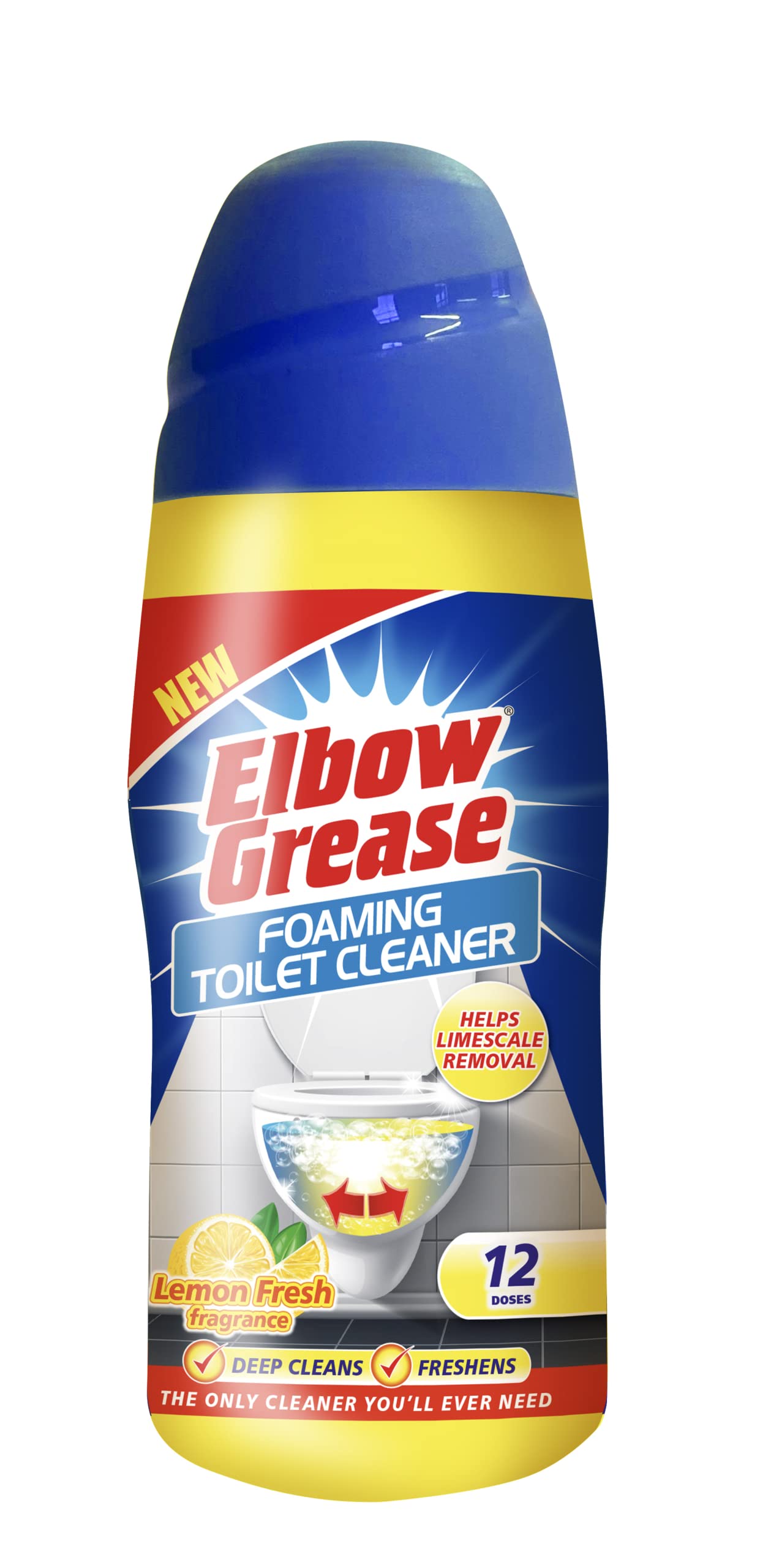 Elbow Grease Foaming Toilet Cleaner - Lemon Fresh Fragrance (500g)