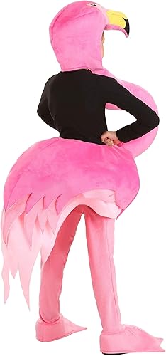 Vista 2 de Disfraz exclusivo de flamenco elegante para niños, traje creativo de Halloween de pájaro