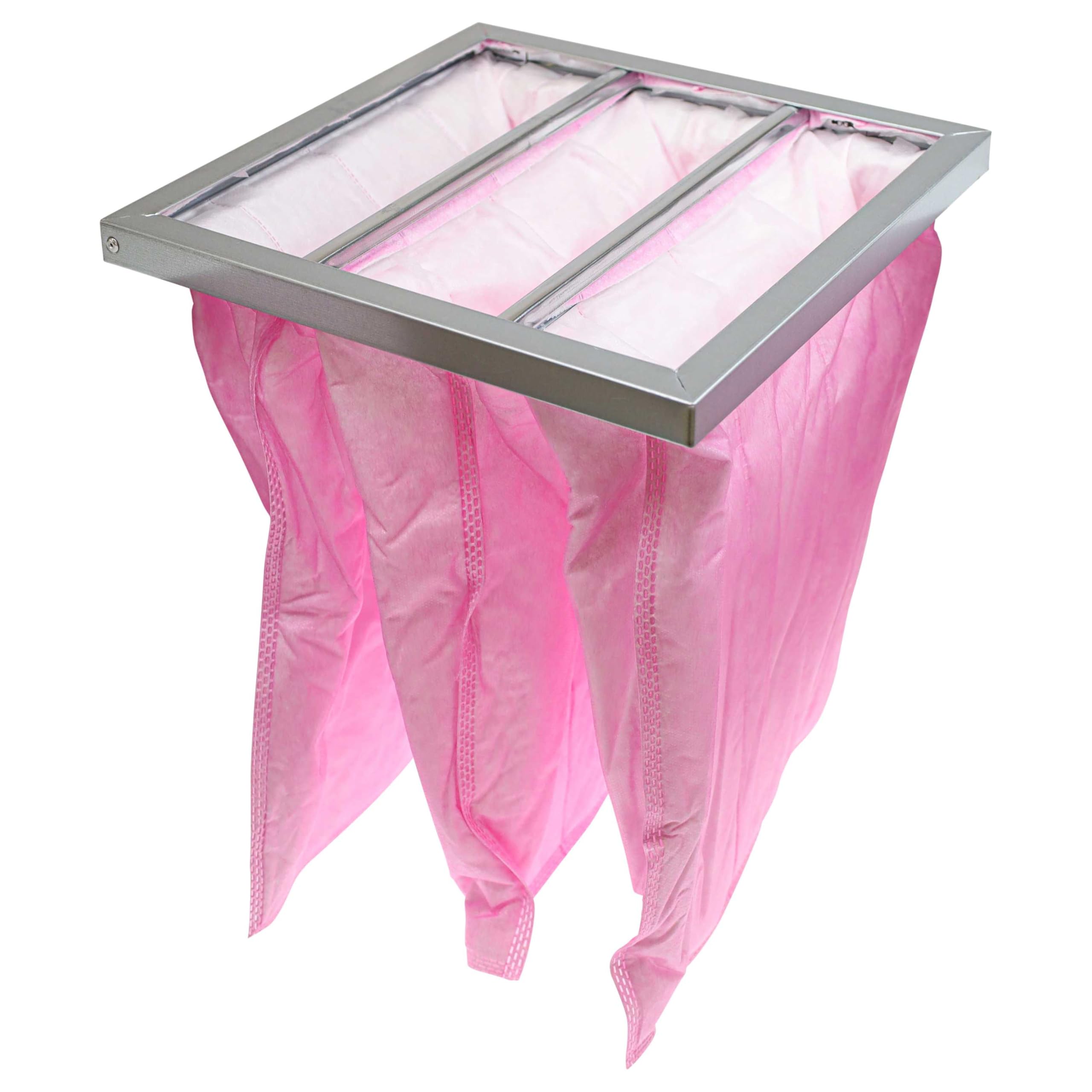 vhbw 5x Filtros de bolsa reemplaza Nilan F003997 para sistemas aire acondicionado y ventilación - Filtro F7, 28,7 x 28,7 x 36 cm rosa