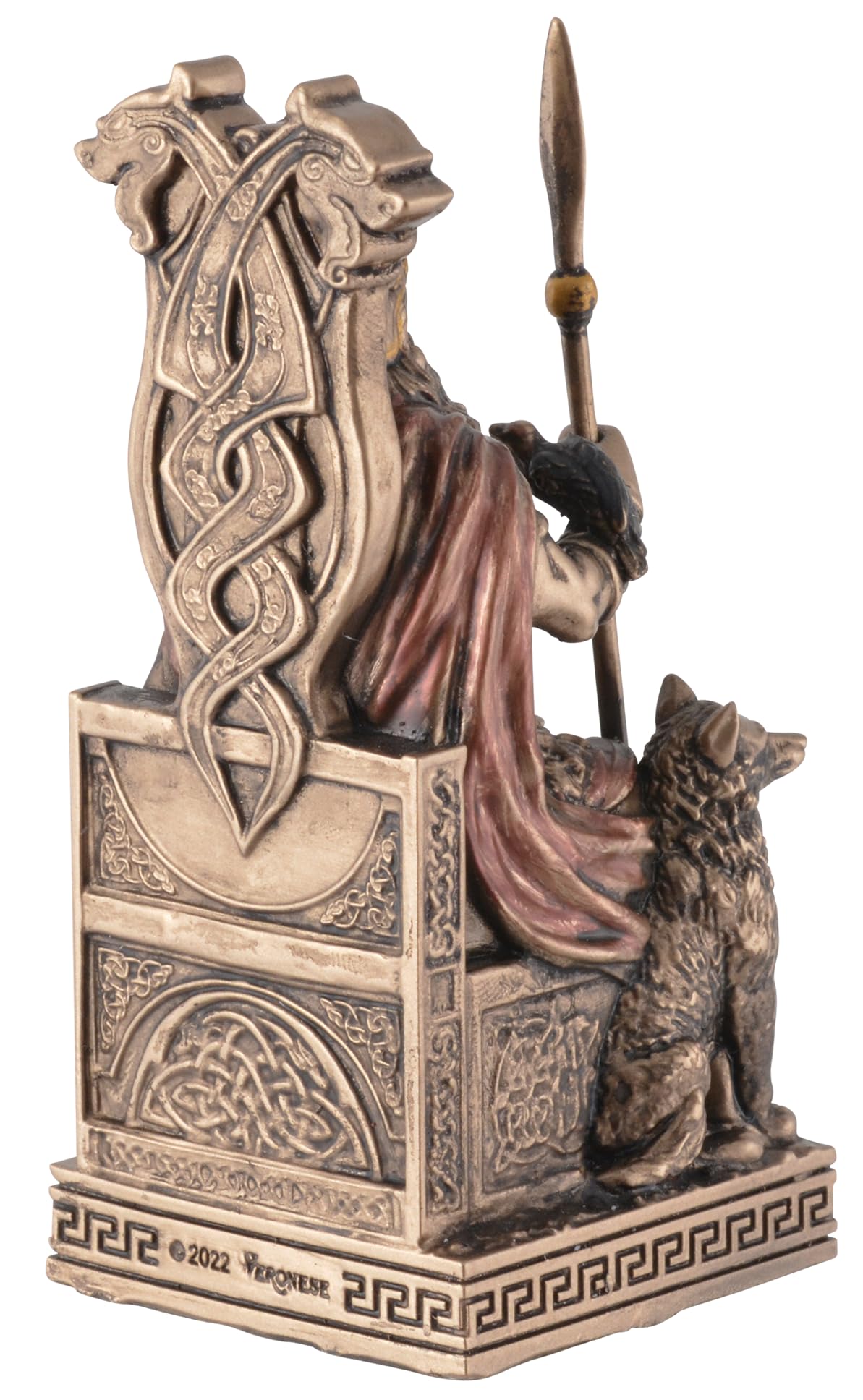 Germaanse God Odin VOGLER Joh. Vogler GmbH Op De Troon, Gemaakt Miniatuur Figuur