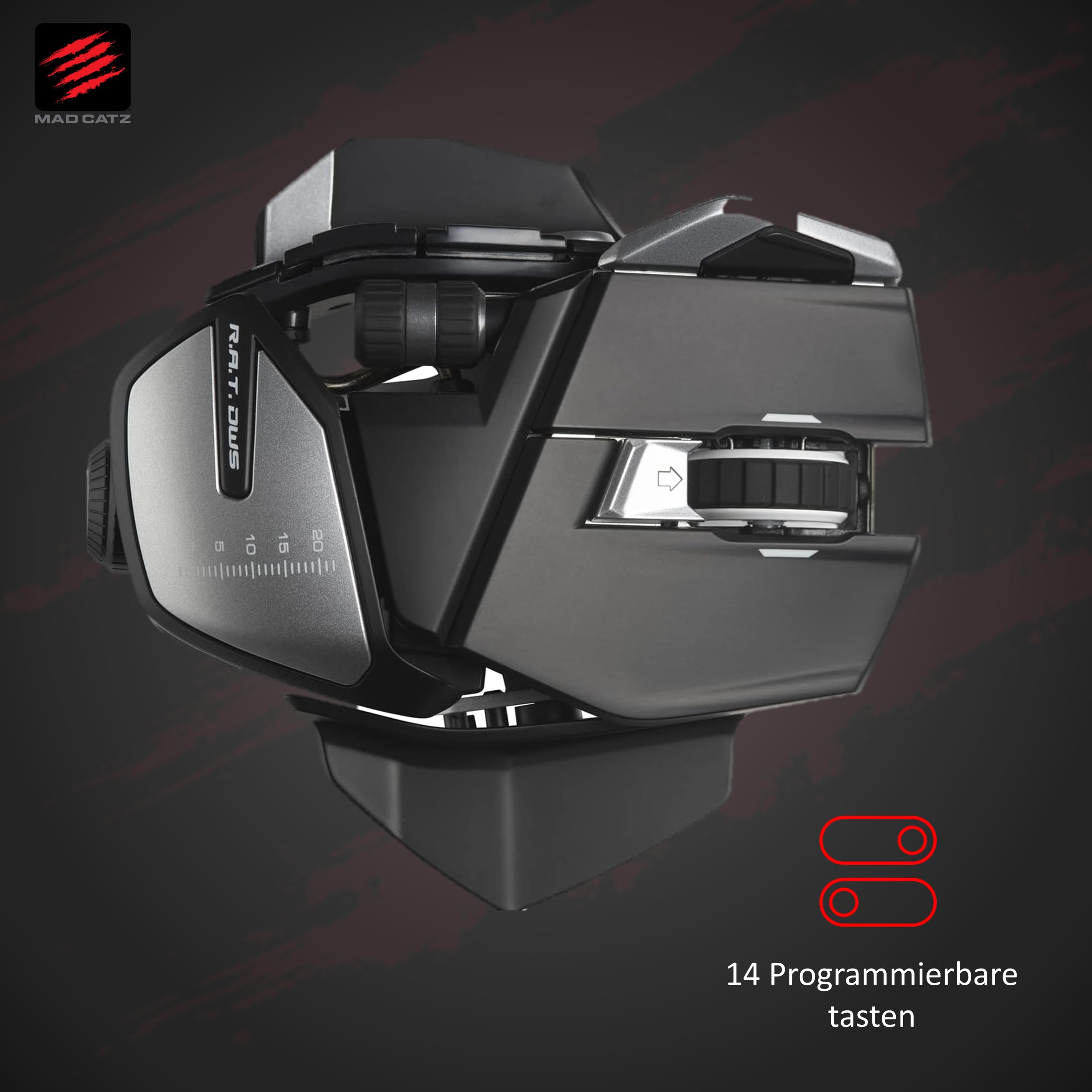 Madcatz R.A.T. Dws Dual Wirelessoptical Gaming Mouseblack