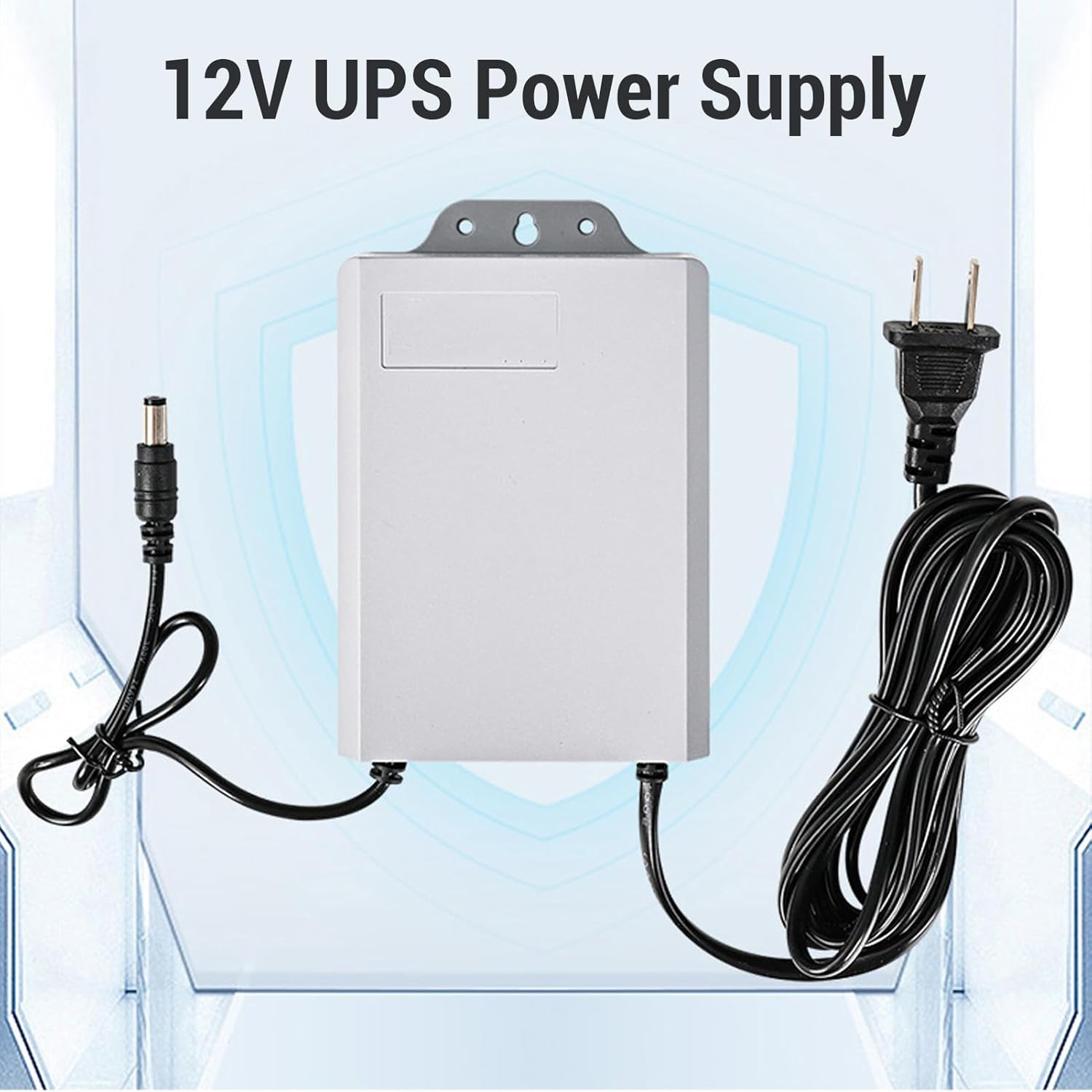 Hilitand Uninterruptible Power Supply Battery Backup UPS 12V 2A 5400mAh with DC5.5x2.1mm Port for Outdoor Camera Router Light Strip (US Plug)