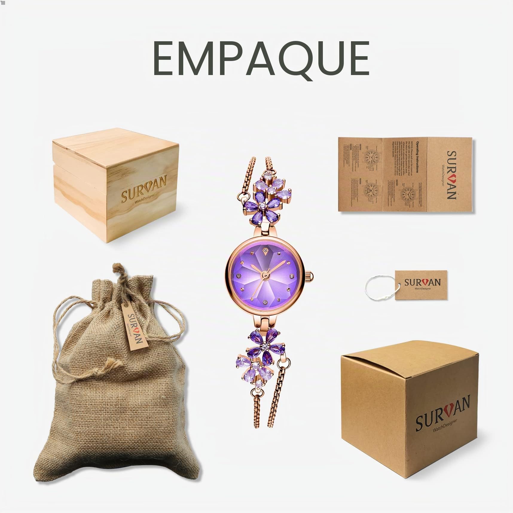 Elegante Reloj Analógico de Cuarzo para Mujer con Correa Brazalete de Cobre | Reloj de pulsera de acero inoxidable para mujer, de lujo, resistente al agua, correa de latón ajustable para mujer