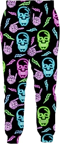 Miniatura 2 de RAISEVERN Pantalones deportivos para hombre con bolsillos, pantalones deportivos casuales con cordón