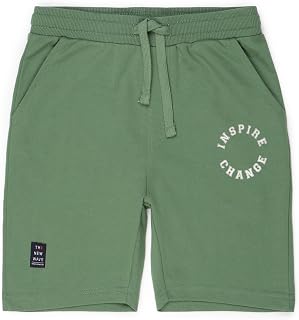 Alan Jones Clothing Boys Casual Bermuda Shorts | Placement Print | French Terry | Regular Fit | Drawstring Closure | Age ... Price In India