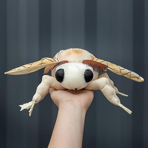 Miniatura 6 de ZHONGXIN MADE Juguete de peluche grande de polilla de seda  Animales de peluche realistas de 16 pulgadas, juguetes de polilla de alas grandes