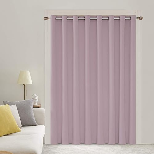 Miniatura 96 de Deconovo Darken - Cortina opaca con aislamiento térmico y ojales para sala de estar, 42 x 63 pulgadas, color blanco puro Negro,Beige claro,Azul