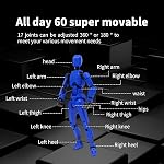 Montage amélioré Terminé 6Pack T13 Figure d'action, Titan 13 Les chiffres d'action, les chiffres 13 Ensemble de figures d'action, Nouvelle-Zélande 13 Jouet de robot, voyou 13 Données chiffrées 3D Imprimé, Cadeau d'anniversaire pour enfant garçon