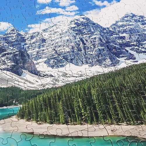 Miniatura 5 de Rompecabezas para adultos, 1000 piezas, Parque Nacional Banff, Canadá, Montañas Rocosas de 1000 piezas, rompecabezas de cartón grueso y resistente,