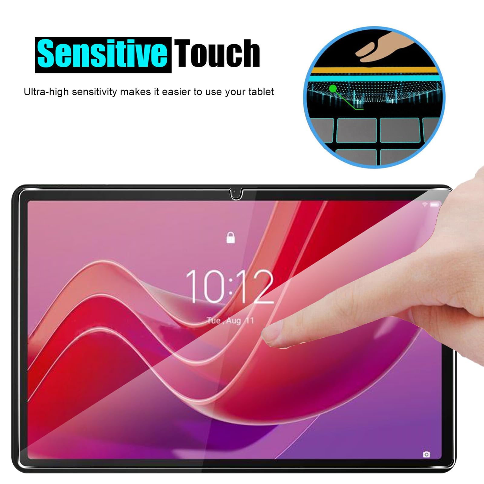 Pellicola in vetro temperato per Lenovo Tab M11 2024 11 pollici 9H durezza HD anti-impronte Premium protezione schermo pellicola protettiva