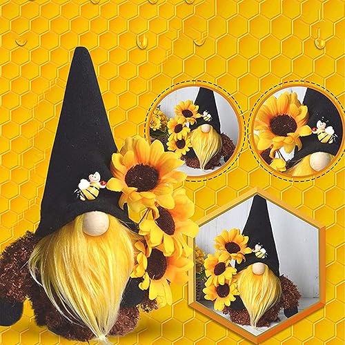 Miniatura 2 de HYTYJJ - Decoraciones de gnomo de peluche para el hogar, decoración de gnomo de girasol de primavera y verano, muñeca de felpa hecha a mano, adornos