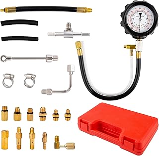 Universal 0-140PSI Fuel Pressure Tester Kit for Gasoline Engines (Cars, Trucks, RVs)