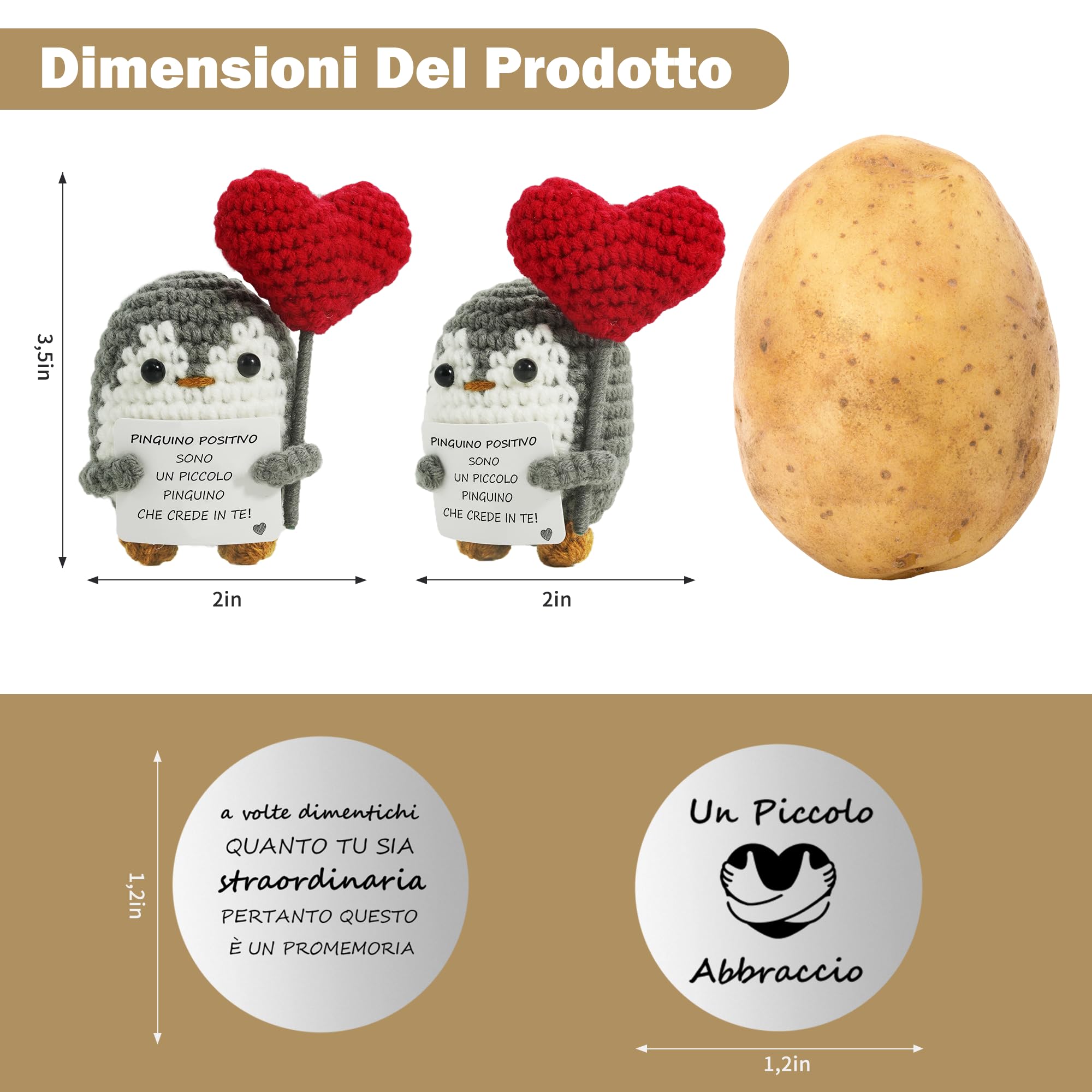 ZIENZENGYA Regalo Donna Compleanno Regalo Uomo | Idee Regalo Originale e Divertente | Compleanno Bimba Bimbo | Pensiero per San Valentino | Peluche Motivazionale