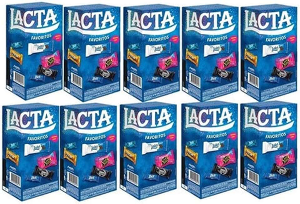 Kit C/10 Caixas De Bombom 250,6g Lacta