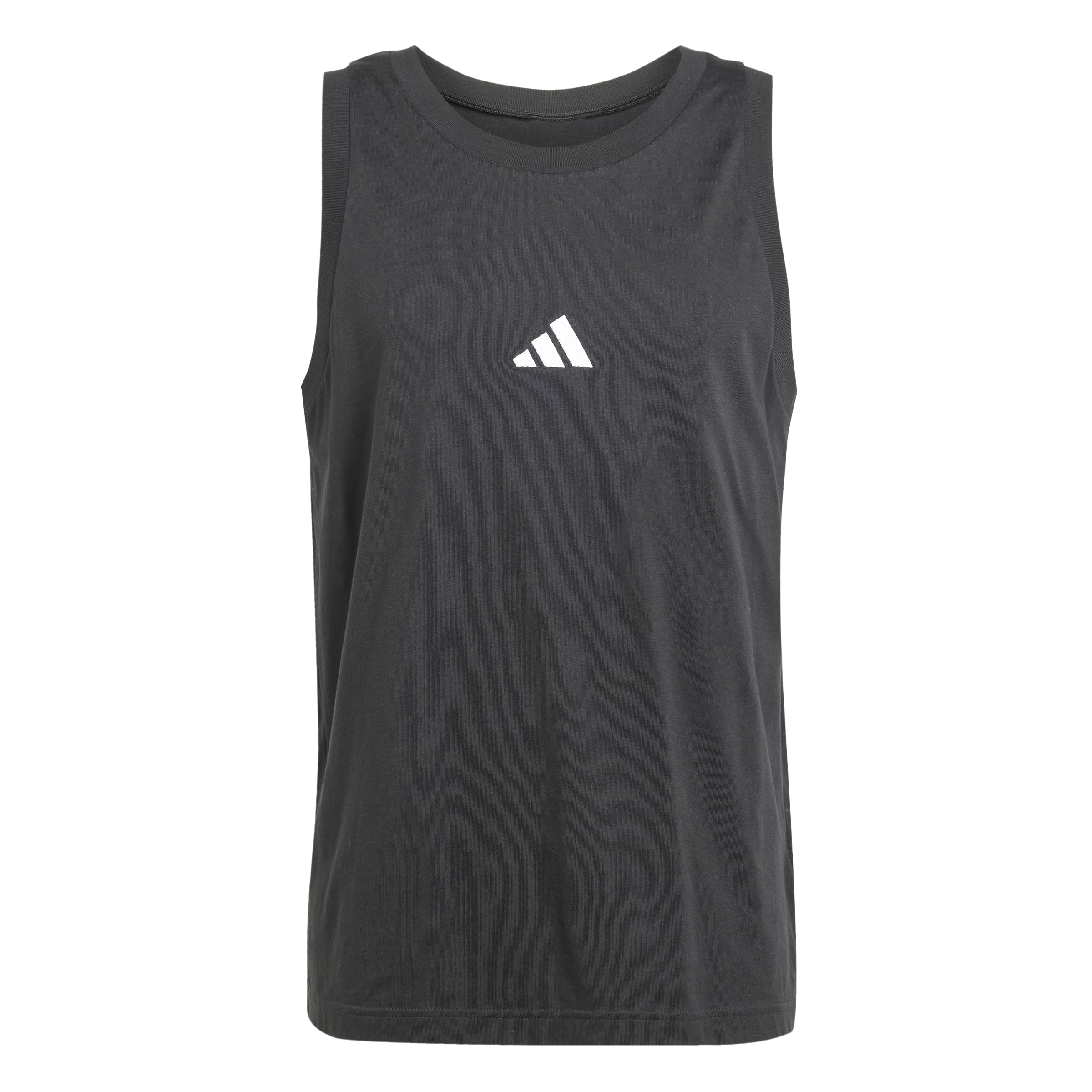 adidas Essentials - Camiseta sin mangas con logotipo pequeño para hombre