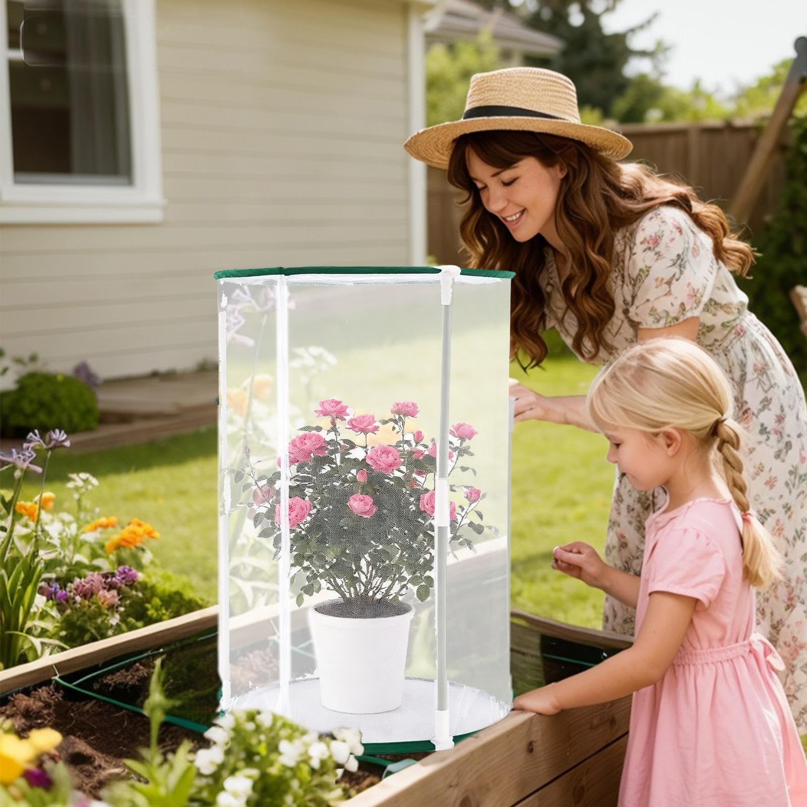 Housse de protection pour plantes en filet pour extérieur, légumes, fruits, arbustes