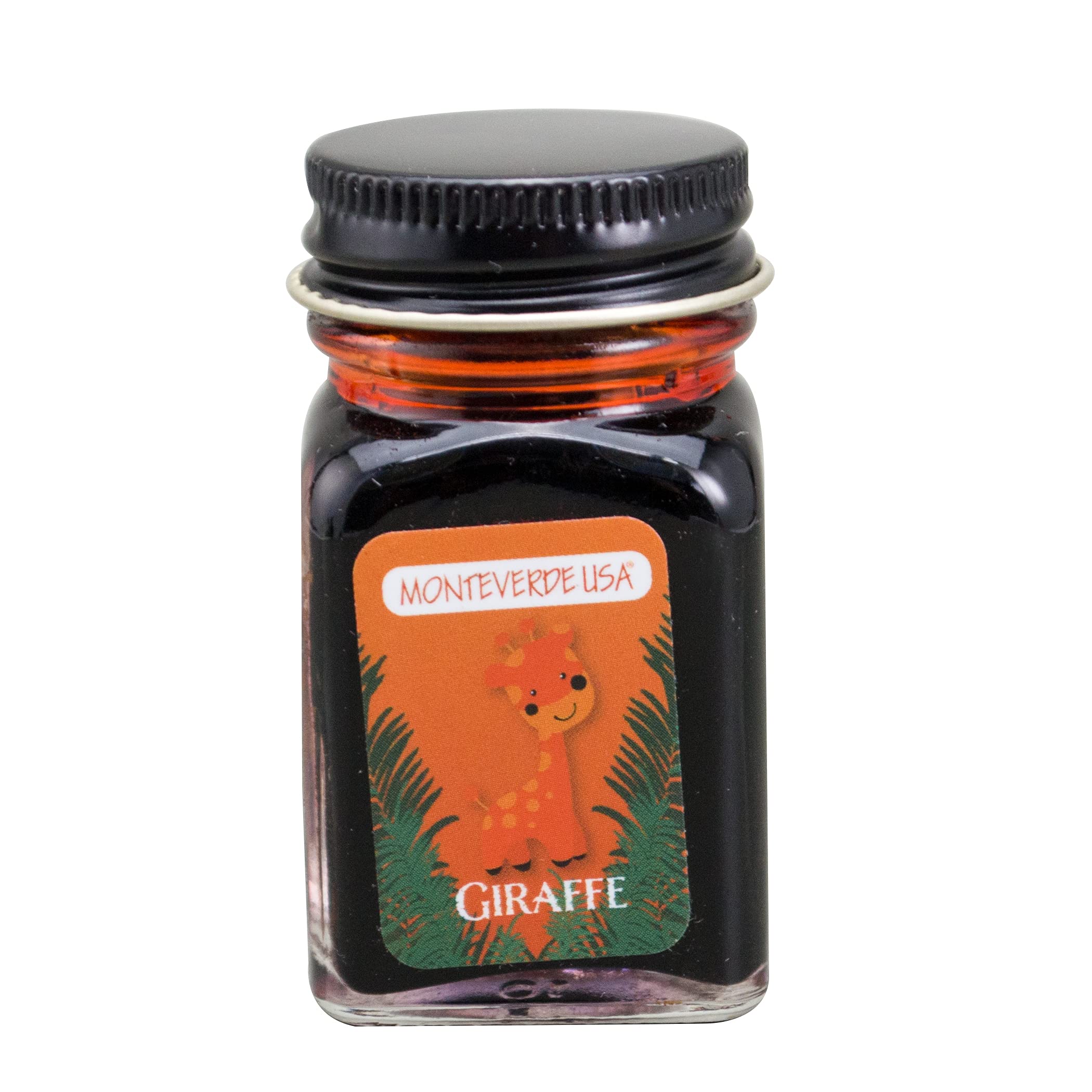 Monteverde Jungle Fountain Pen Ink, 30ml, Giraffe (Orange)