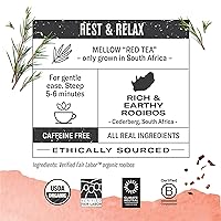 Vista 2 de Numi - Té orgánico Rooibos, caja con 100 bolsas de tisana de hierbas (el embalaje puede variar)