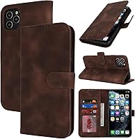 Vista 113 de Funda tipo cartera para iPhone XR con tarjetero para iPhone Xr para mujeres y hombres, ranuras para tarjetas de piel sintética con hebilla Oro Rosa