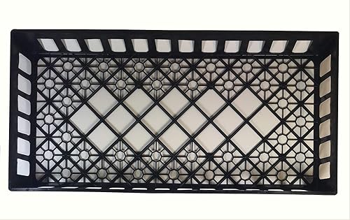 Grower's Solution Bandejas de germinación de semillas - Web estándar plana 10 x 20 - Bandejas de cultivo ligeras - 50 bandejas