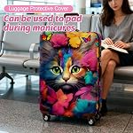 Nivofu 18-32 Inch Suitcase Cover, Elastic Dustproof Luggage Protective Cover, Waterproof Suitcase Protector for Wheeled Luggage Travel (M)