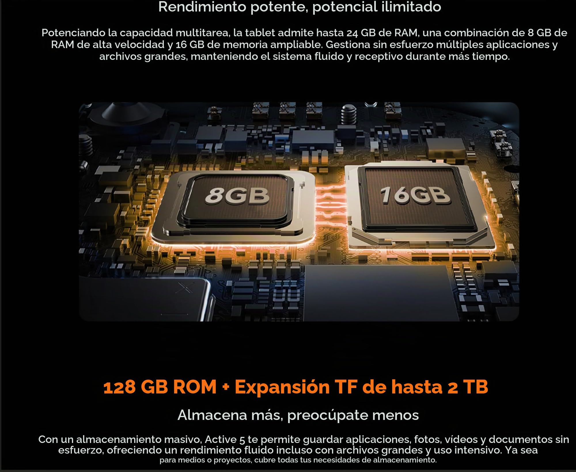Blackview Active 5 IA Tablet Teléfono Resistente, 3 Modelos de IA, 8.68" HD+ 90Hz, Impermeable IP68/IP69K Android 15 Antigolpes, 24GB+128GB, Dual SIM 4G LTE, 16MP+13MP, GPS Huella Digital Naranja