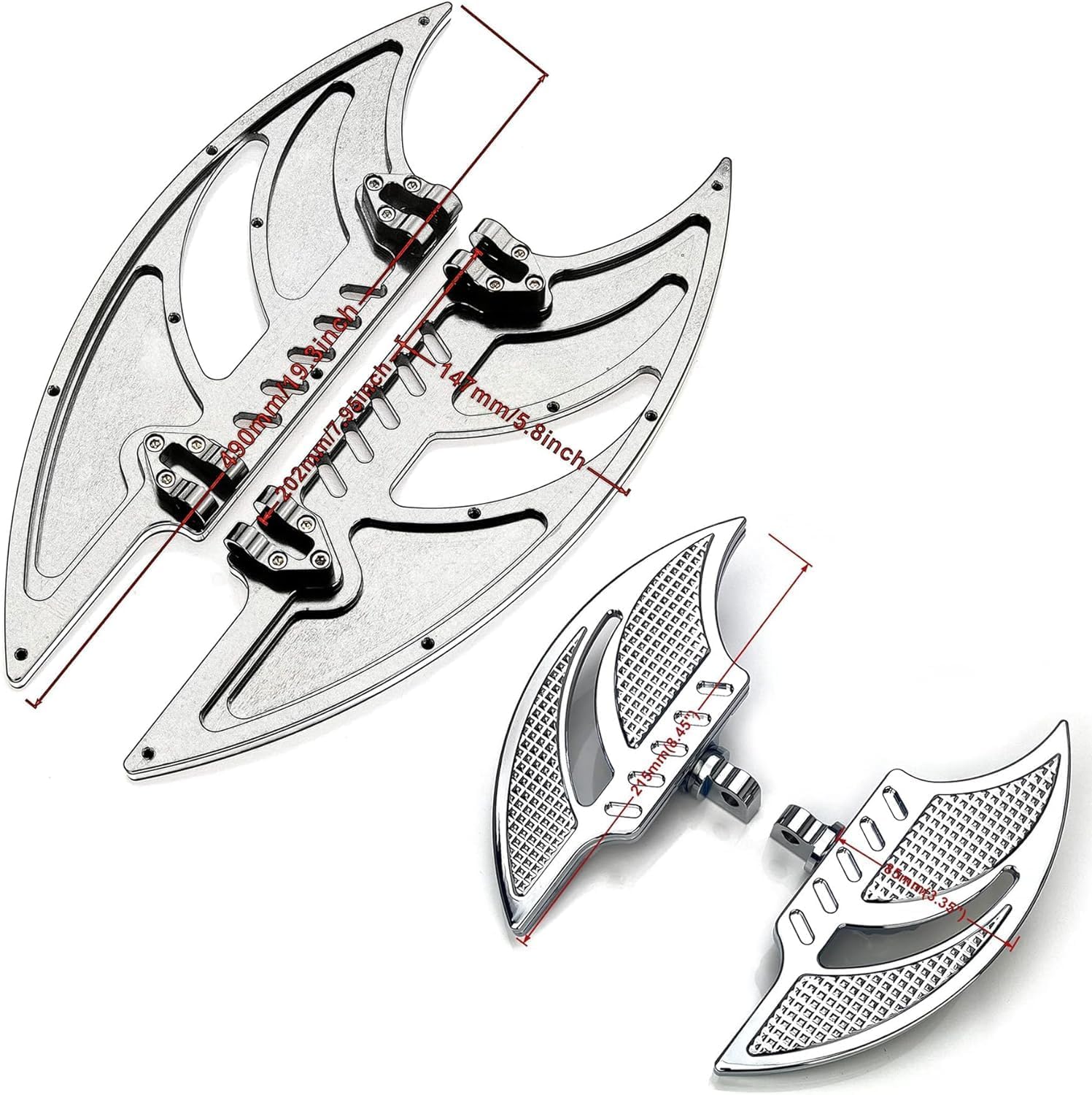 Happy-motor Fit for Harley Chrome Floorboard Heel Toe Shift Lever Passenger Footboards Road King Flhr Road Street Glide Ultra Ultra Limited Low Flhtkl 1980-2020