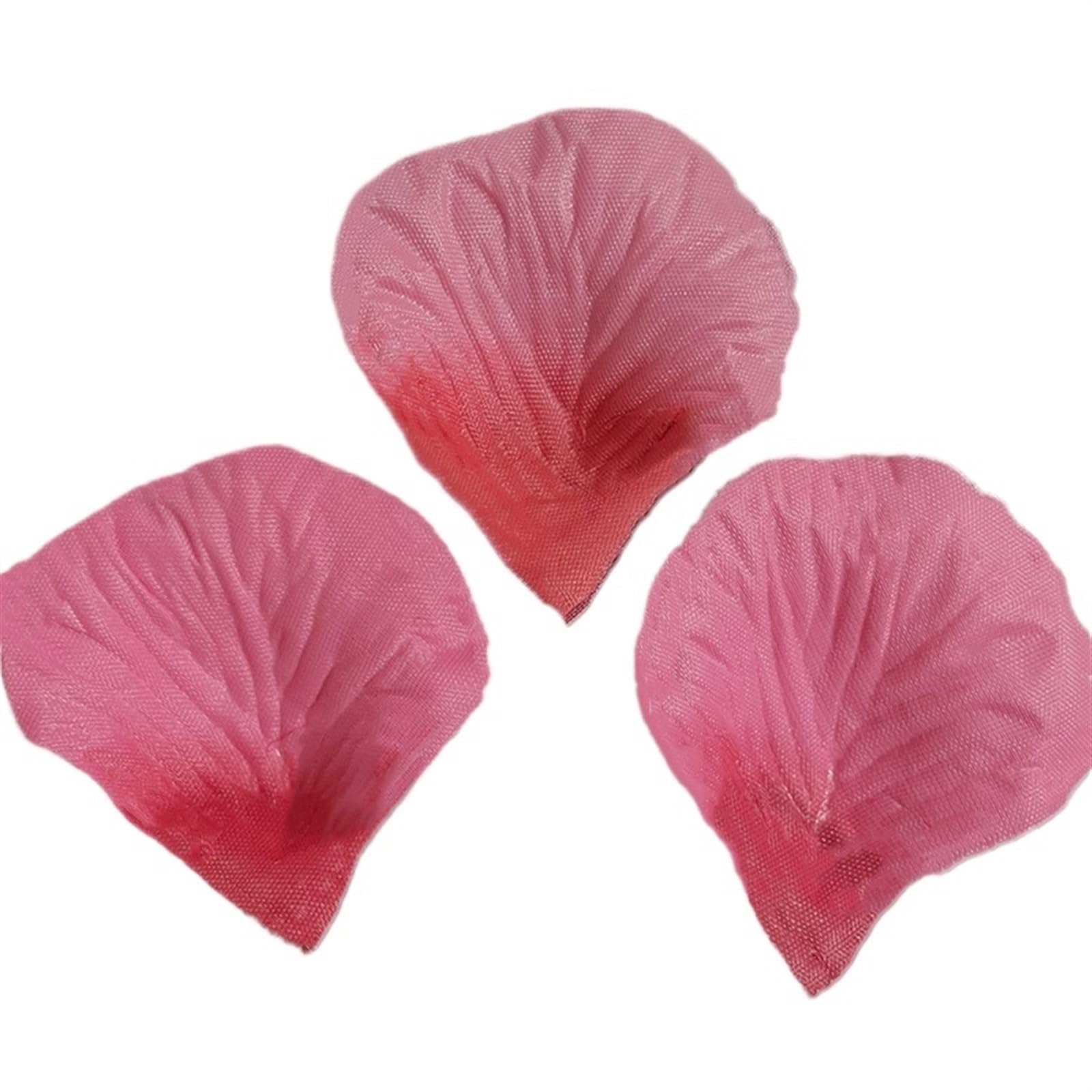 1000/3000 Stücke Rosenblätter for Hochzeitsfestdekoration Romantische Künstliche Rose Blume for Hochzeitsgehweg Teppich Dekoration 5 * 5 cm den Tischaufsatz, Geburtstag(Pink red,3000pcs)