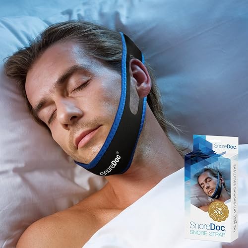 Miniatura 2 de Snoredoc (TM) Banda dispositivo antironquidos para la barbillaSolución para dormir que detiene el ronquido y facilita la respiración - Alivio eficaz