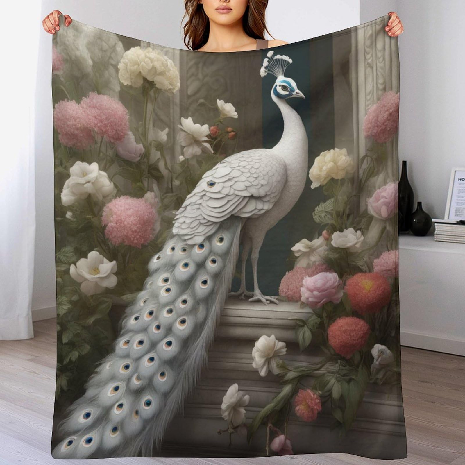 Couverture duveteuse et douce en peluche 150x200cm pour lit et canapé